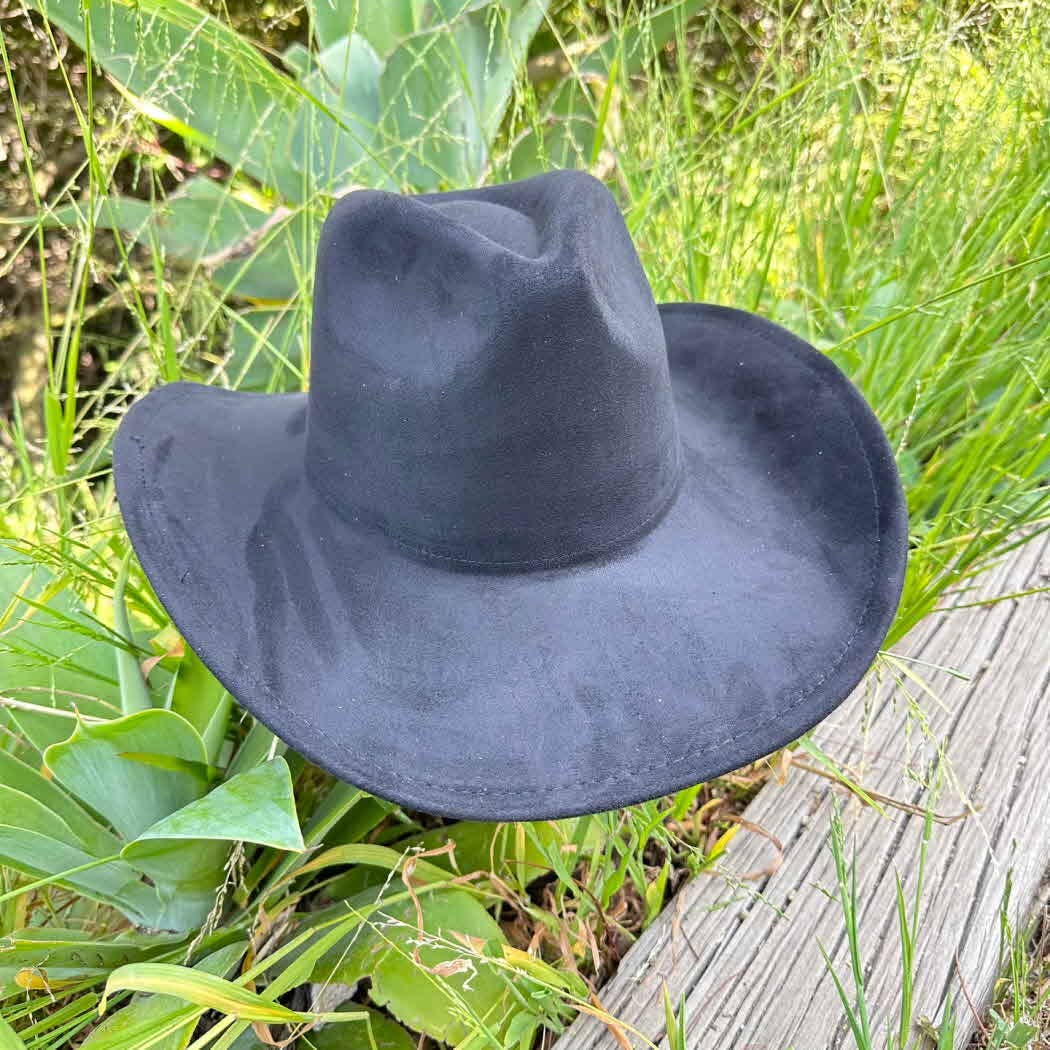 One and Only Accessories - Wholesale Cowboy Hat - Women's - Best sller Fashion Vegan suede cattleman cowboy hat 0