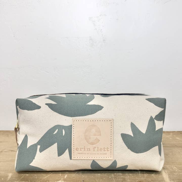 Slate Lotus Dopp Kit for wholesale by Erin Flett