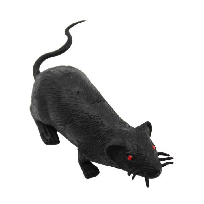 Plush Appeal LLC - Wholesale Decorative Figurine - 6.5" Rubber Rat (Pack of 6)0