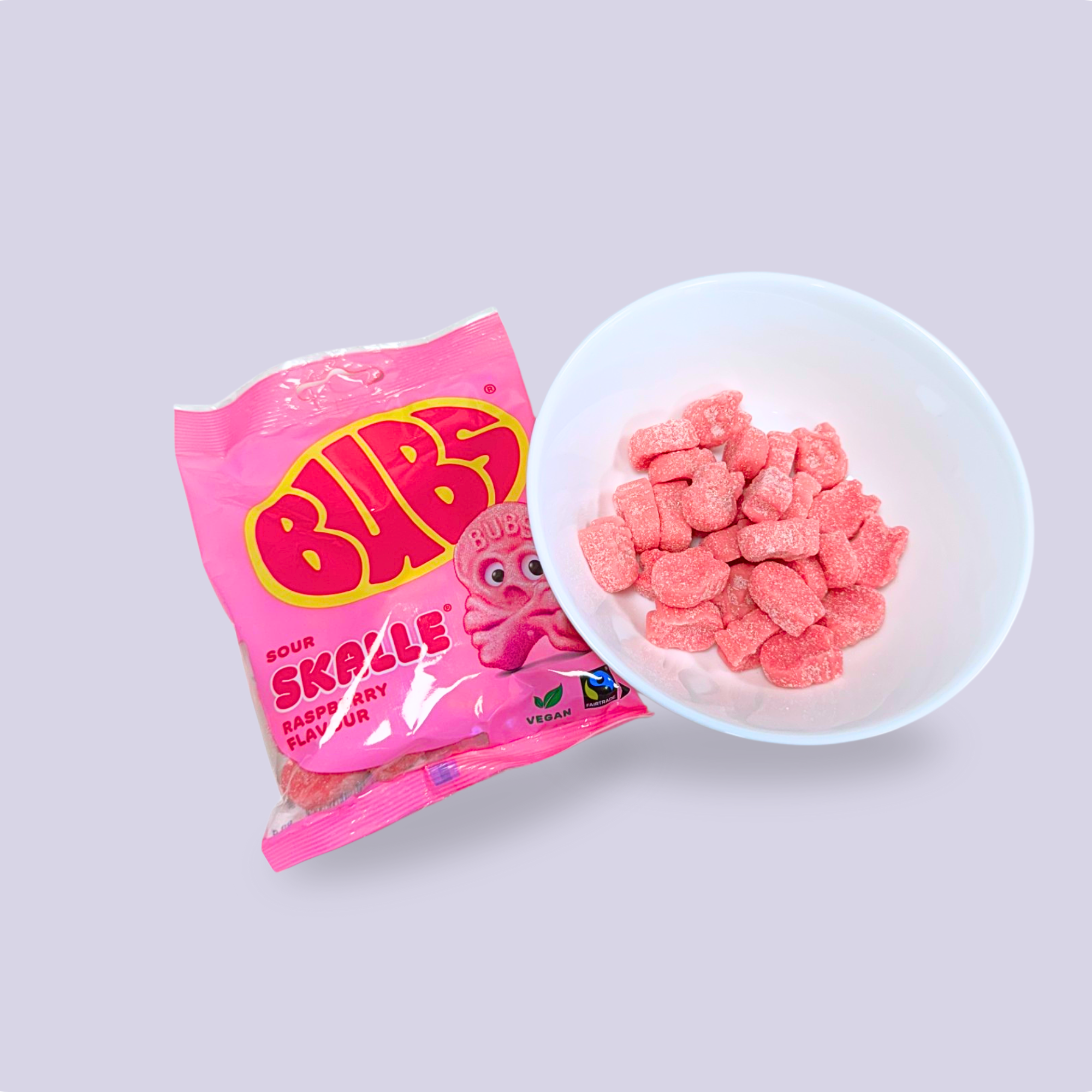 Nordicbangers - Swedish Candy Supply – wholesale Gelégodis – Bubs Cool Raspberry Skull Foam – 90g Swedish Vegan Candy4
