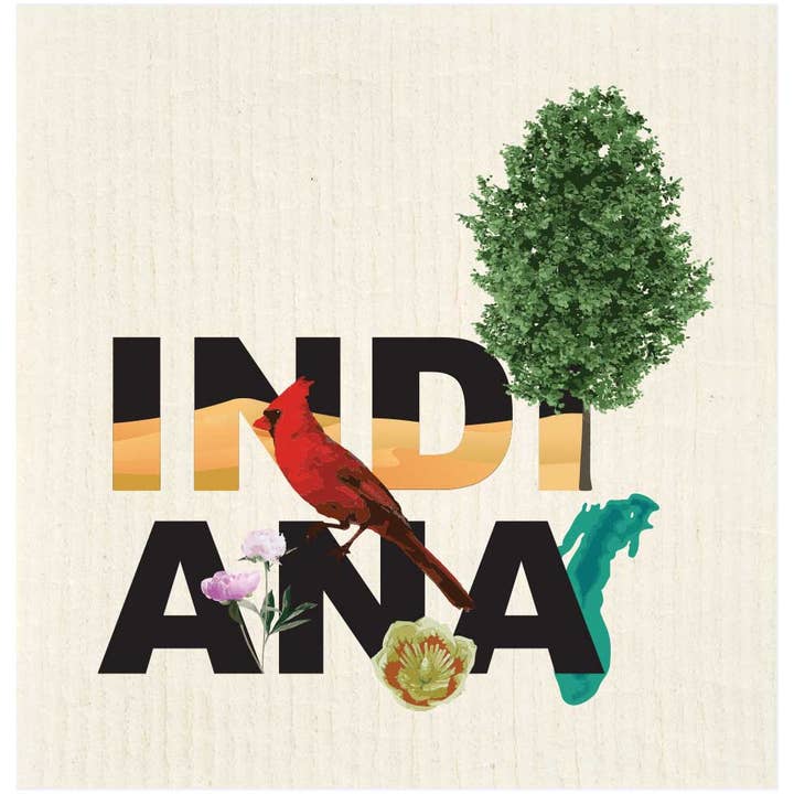 Torchon à vaisselle suédois Indiana Peek-A-Boo pour la vente par Potluck Press