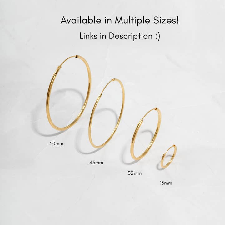 Sami Jewels - Venta al por mayor Pendientes de aro - Aros Infinity de 32 mm5