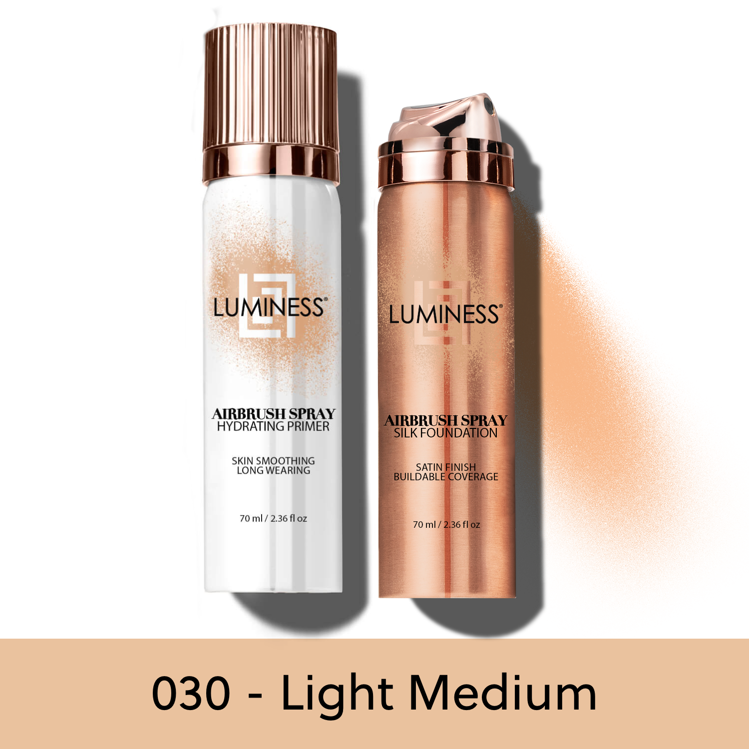 LUMINESS - Wholesale Face Makeup Primer - Airbrush Spray Silk Foundation & Hydrating Primer Kit2
