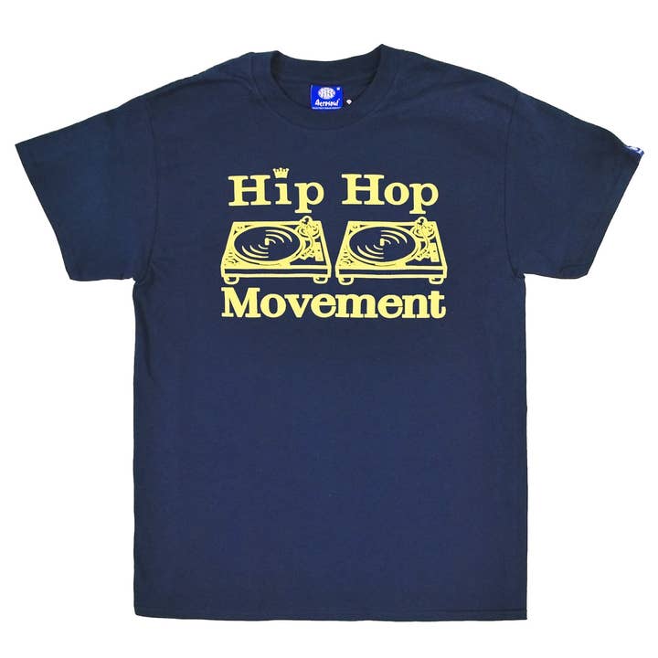Tee-shirt Hip Hop Movement (Bleu marine) pour la vente par Aerosoul Limited