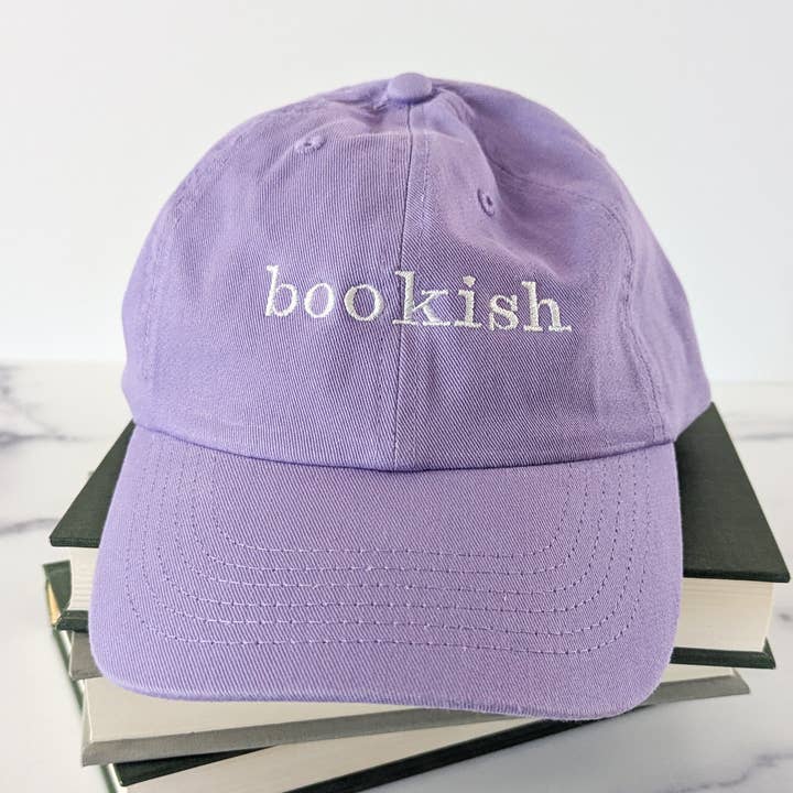 Bookish Embroidered Hat for wholesale by Bona Fide Bookworm