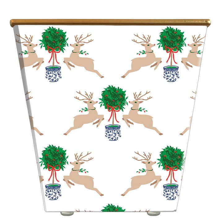 WHH Reindeer Topiary Array Cachepot Candle for wholesale by Hedge Farm Candles and Containers