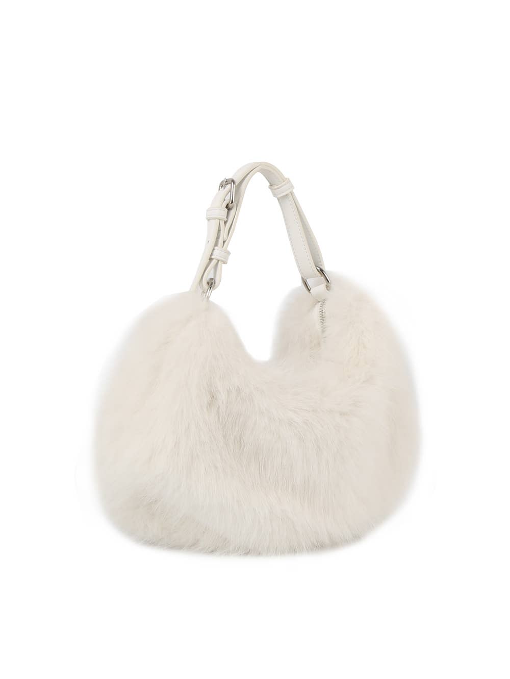 HR CORP - Wholesale Shoulder Bag - Women's - Calin Collection Soft Faux Fur Hobo Shoulder Bag4