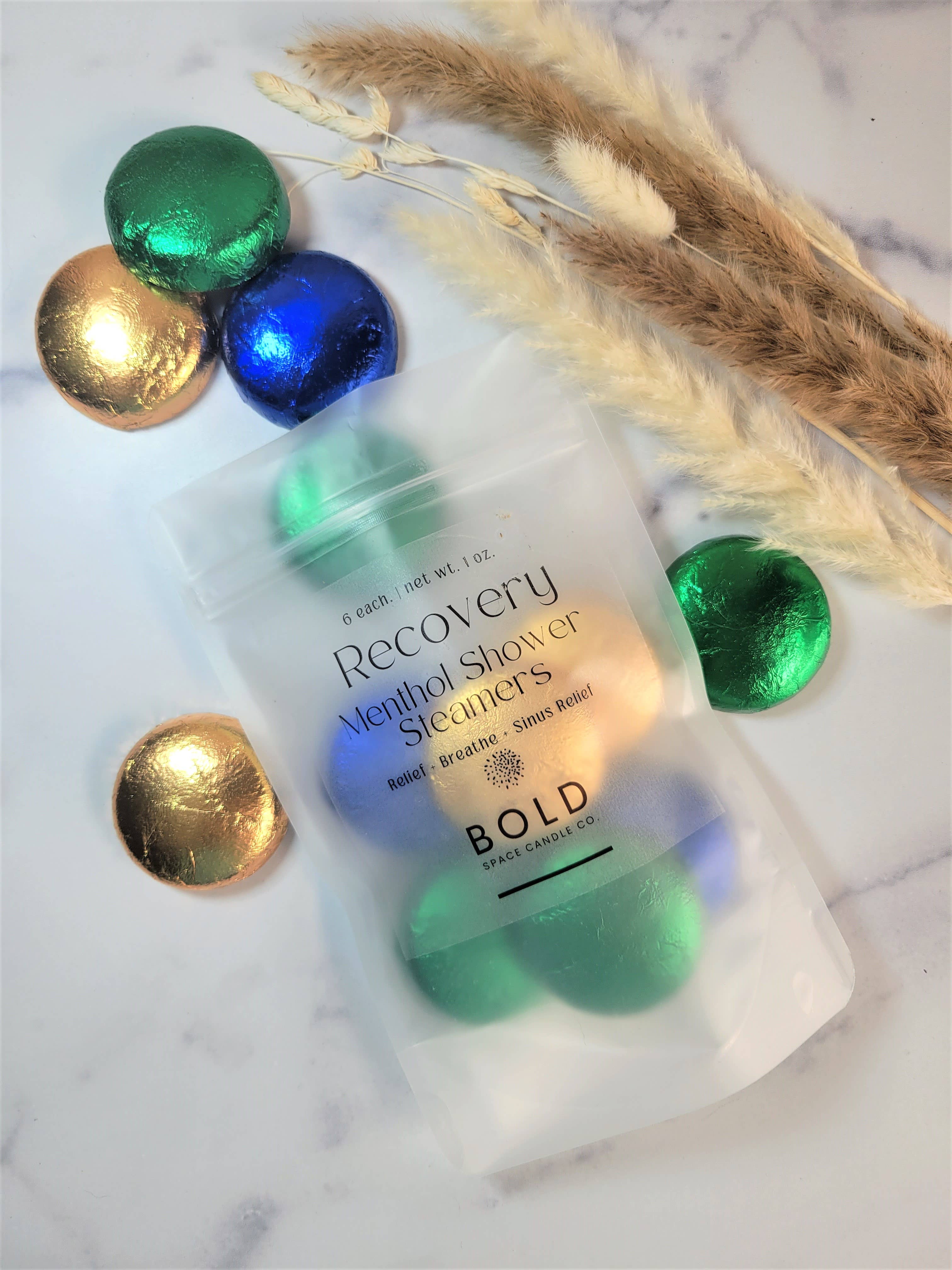 Bold Space Candle Co. – Großhandel Duschdampfer/-bombe – Erholung Duschbombe Kollektion – 6er Pack - 3 Düfte5