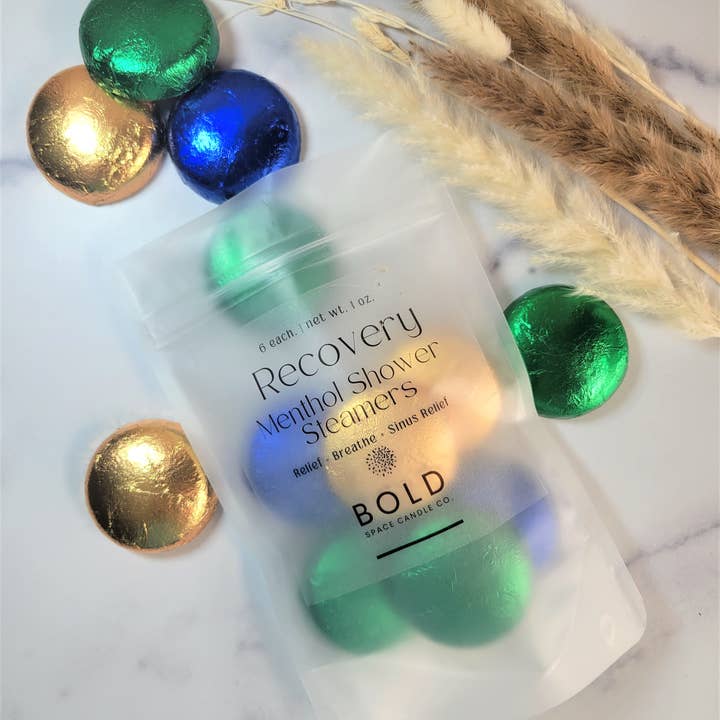 Bold Space Candle Co. - Wholesale Shower steamer/bomb - Recovery Shower Steamer Collection – 6 Pack -3 Scents5