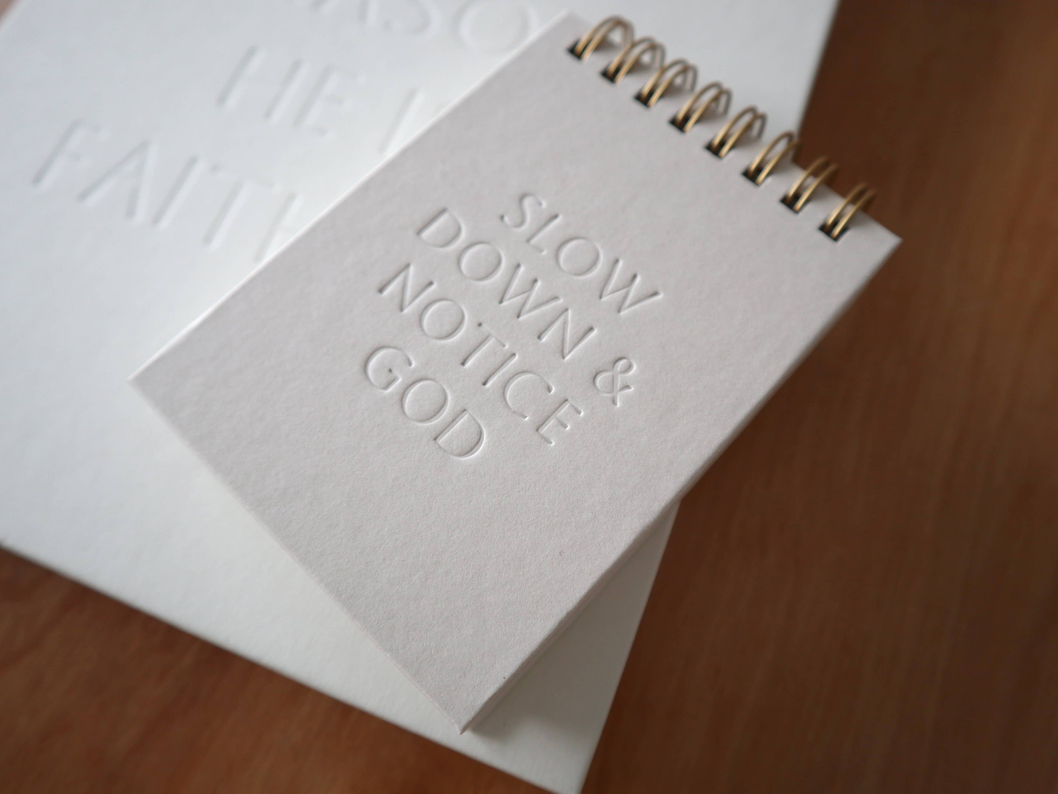 Margot + Co. - Wholesale Journal/Diary - Slow Down & Notice God Mini Notebook8