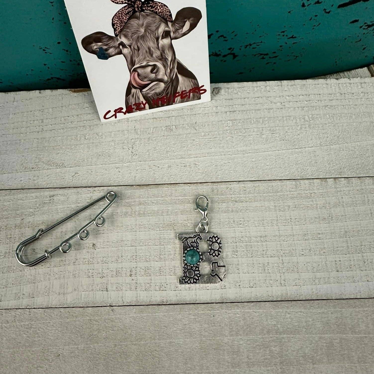 Crazy Heifers Wholesale - Wholesale Individual Charm/Pendant - Initial Clip-on Charms1