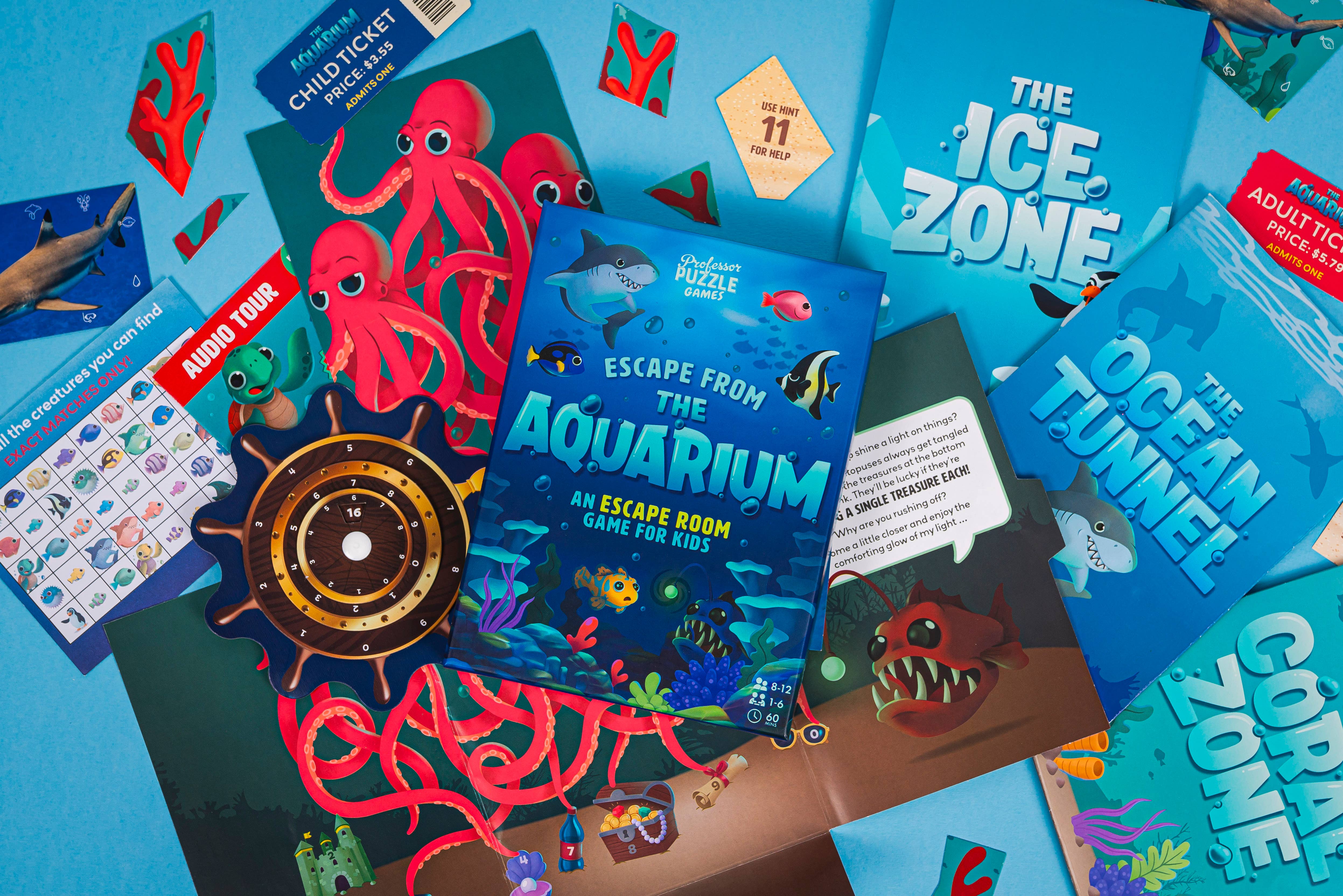 Professor Puzzle – wholesale Card game – Escape from the Aquarium6