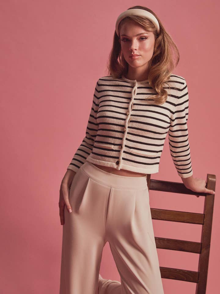 Forcast Women's Tokyo Crop Cardigan for wholesale by Forcast