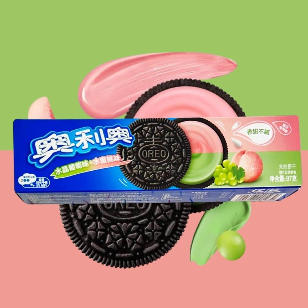 Global Bite Co - Vente Biscuits - Biscuit Oreo Raisin & Pêche (Chine)1