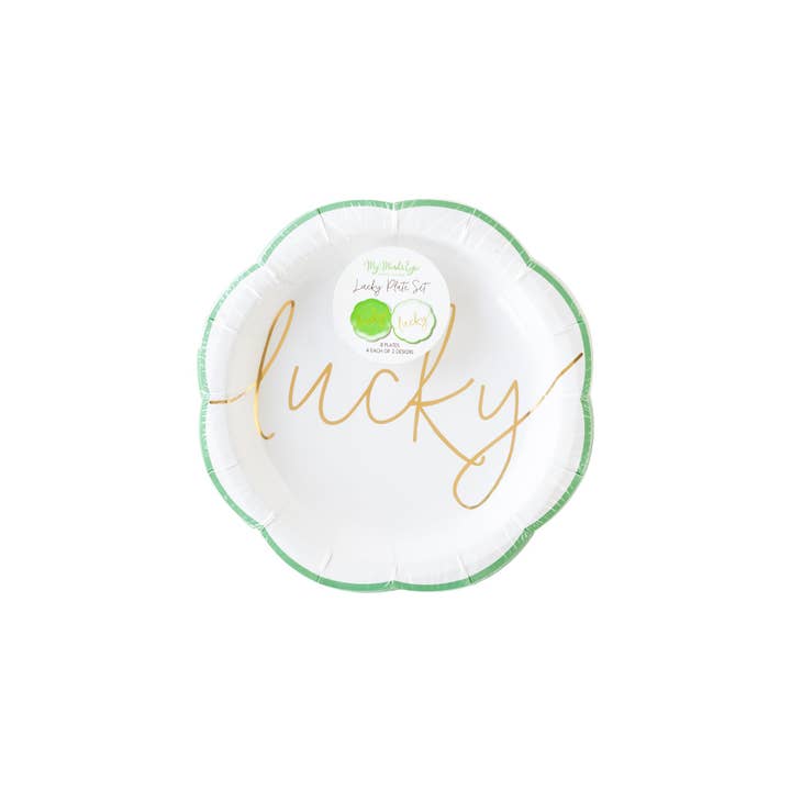 SPD1043 - Lucky Paper Plate Set for wholesale by My Mind’s Eye