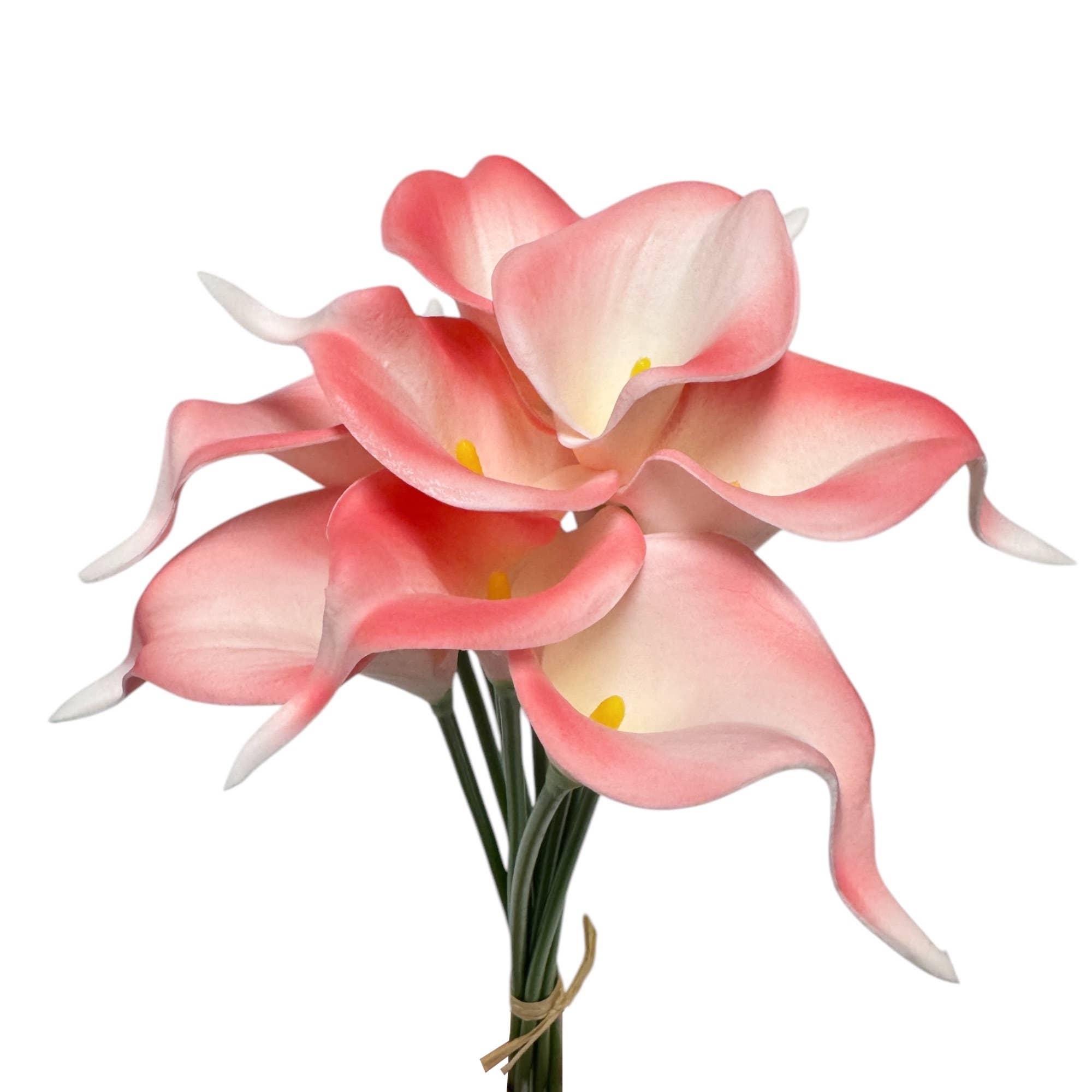 Sun Decorer - Venta al por mayor Flores artificiales - Tallo de flores artificiales de lirio de cala (paquete de 10)9
