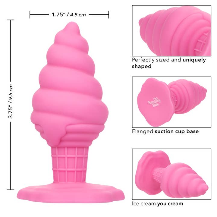 CalExotics - Wholesale Sex Toy - Naughty Bits Yum Bum Ice Cream Cone Butt Plug10