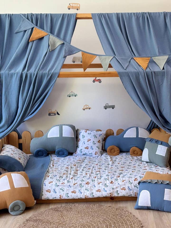 Muslin Canopy | Toddler Bed Canopy for wholesale by Velvet White