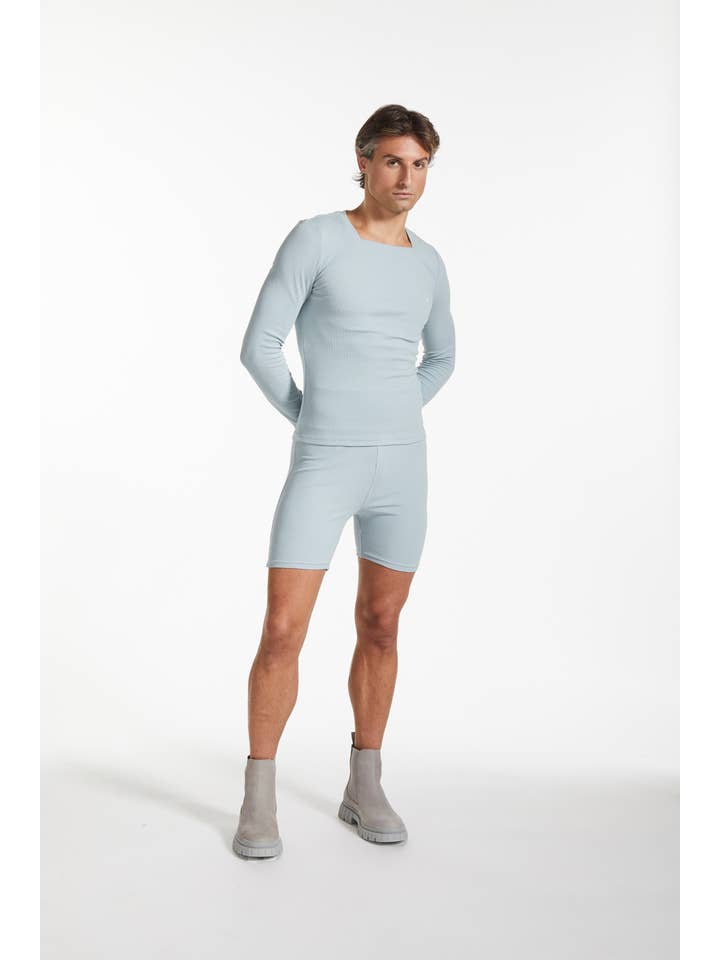 FANG - Wholesale Knit Top - Women's - Essential Square Neck Ribbed Long Sleeve13