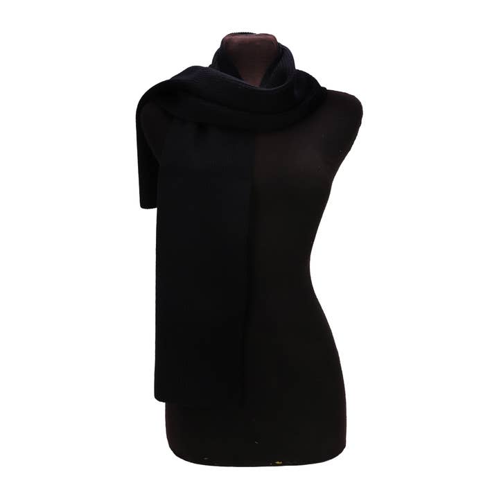 ASSORTED Solid Wide Rib Knitted Wrap Scarf - 57 Inch for wholesale on Faire3