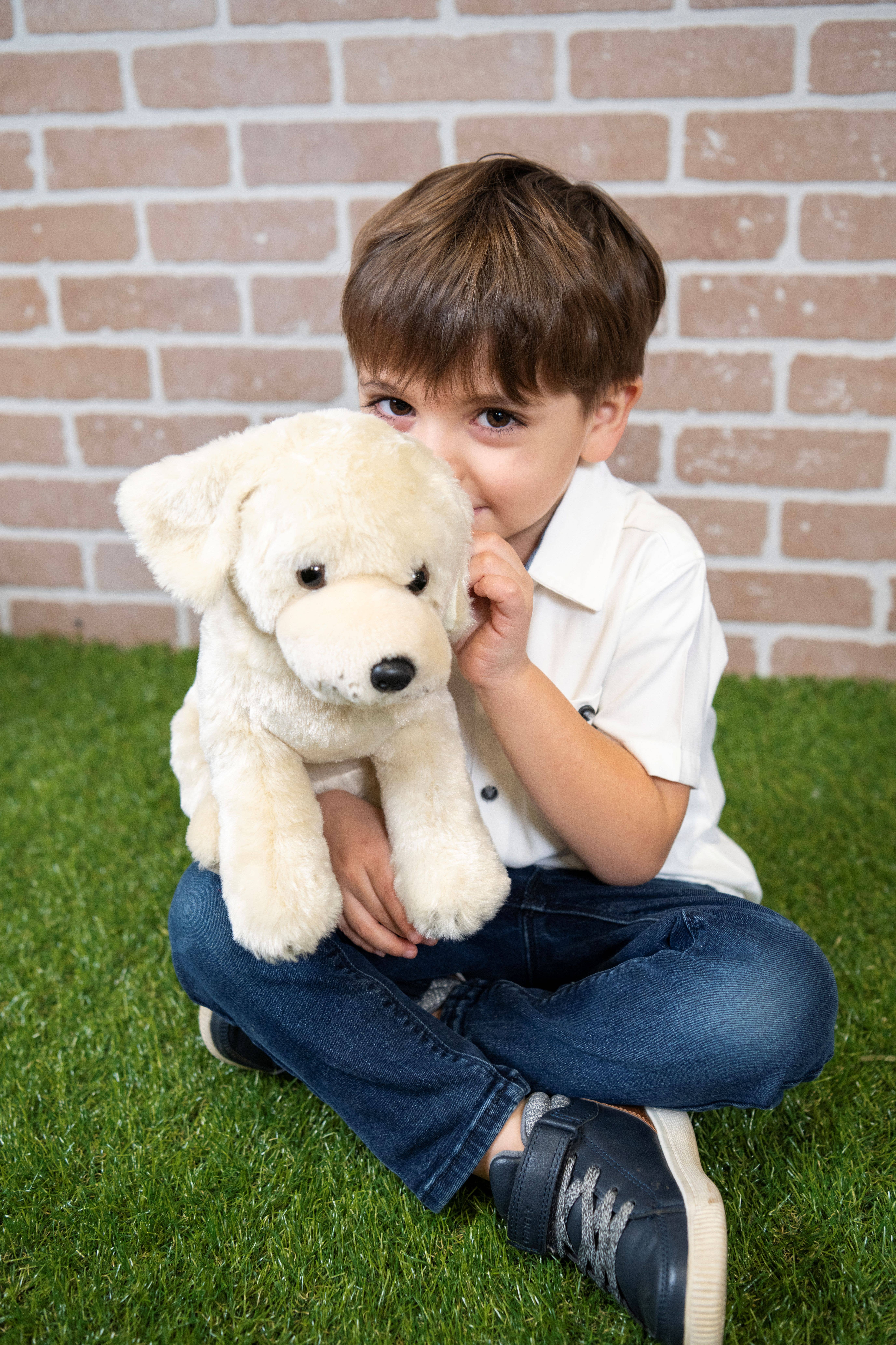 The Petting Zoo - Wholesale Stuffed/Plush Toy - Kids & Baby - 12" (27cm) Labrador Yellow Puppy Dog Stuffed Animal1