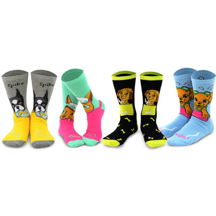 Puppy In My Pocket Cute Puppy Chaussettes fantaisie pour femmes — 4 paires (taille adulte) pour la vente par DoodleUS Inc