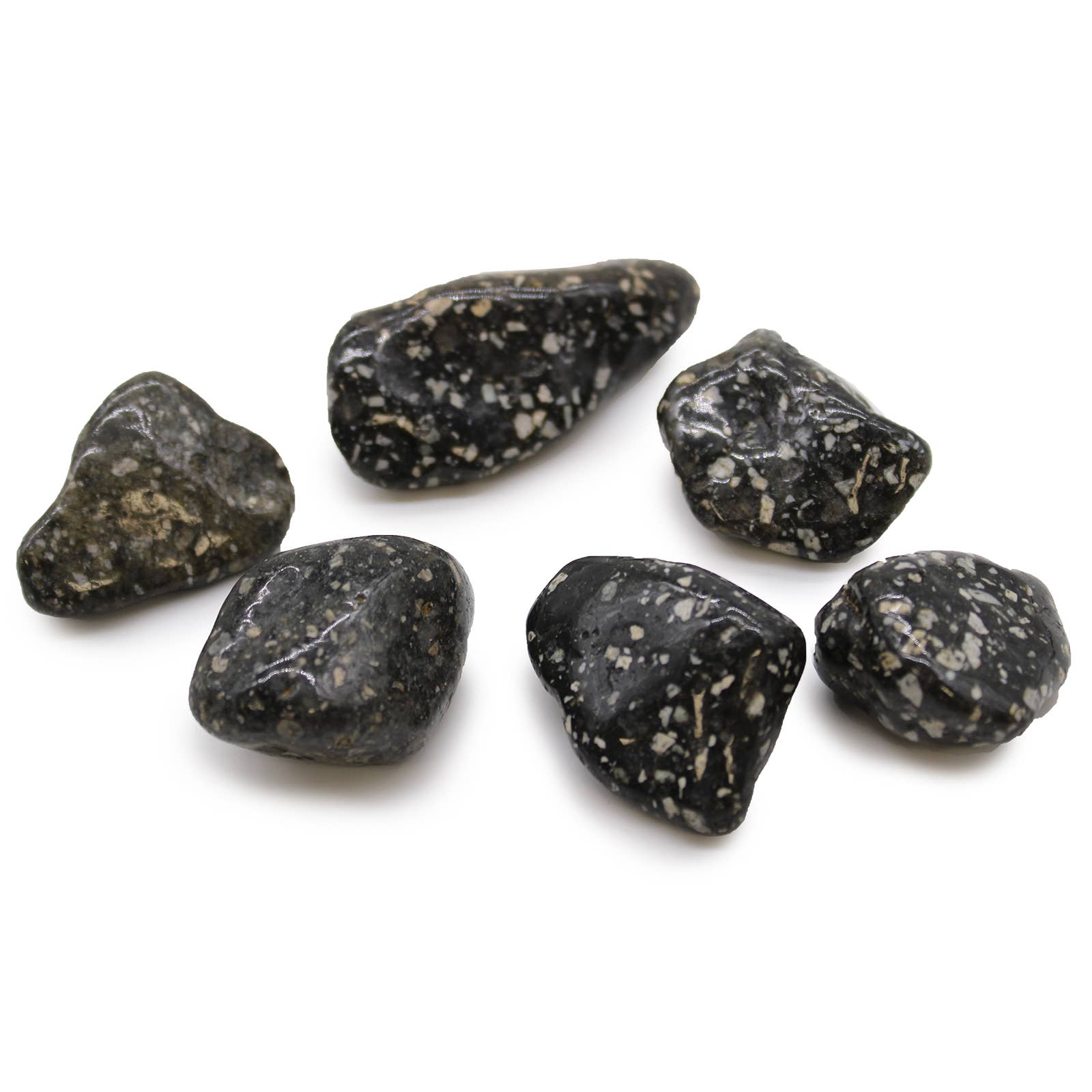 Ancient Wisdom – wholesale Spiritual stone/crystal – Large African Tumble Stone Guinea Fowl Large0