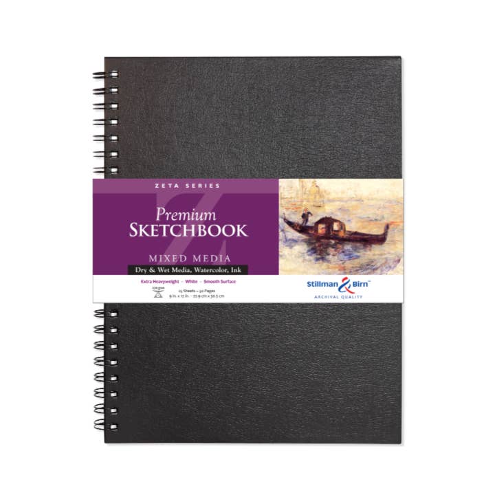 Exaclair - Vente Carnets de croquis - Stillman & Birn Carnet de croquis pour médias mixtes - Série Zeta11