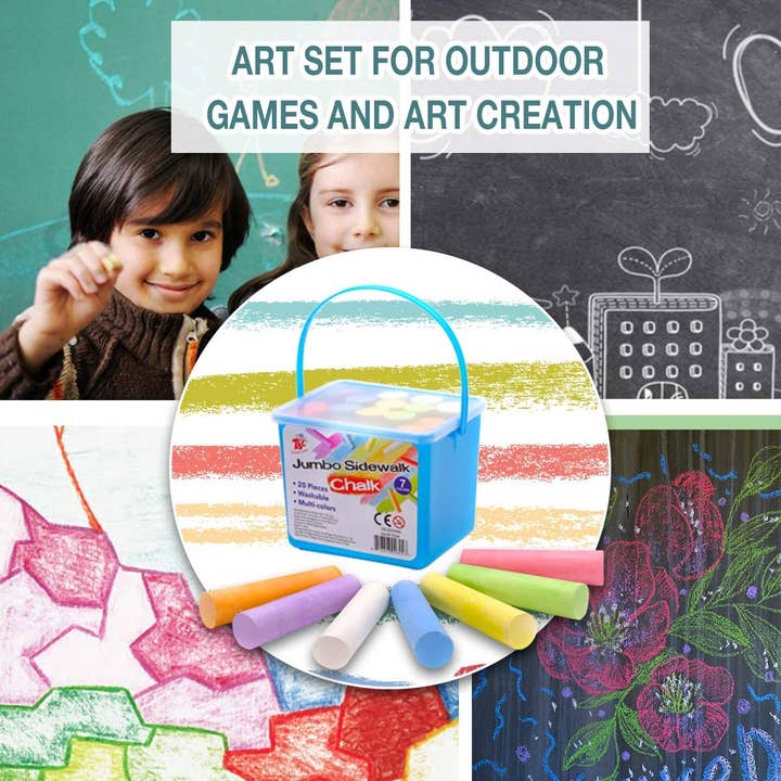 Lot de 20 craies de trottoir TBC Jumbo pour la vente par MRZ Wholesale