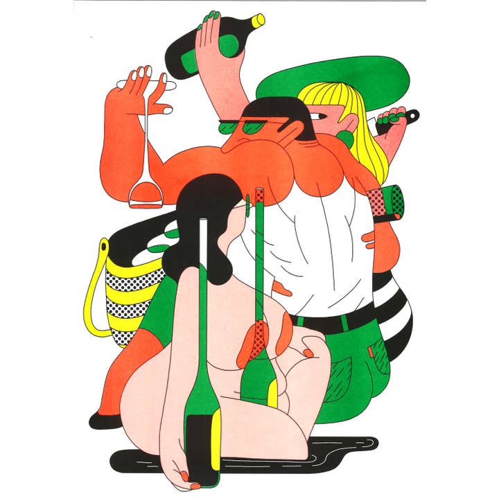 KIBLIND Atelier - Wholesale Poster - A3 poster - Simon Landrein - Bottle
