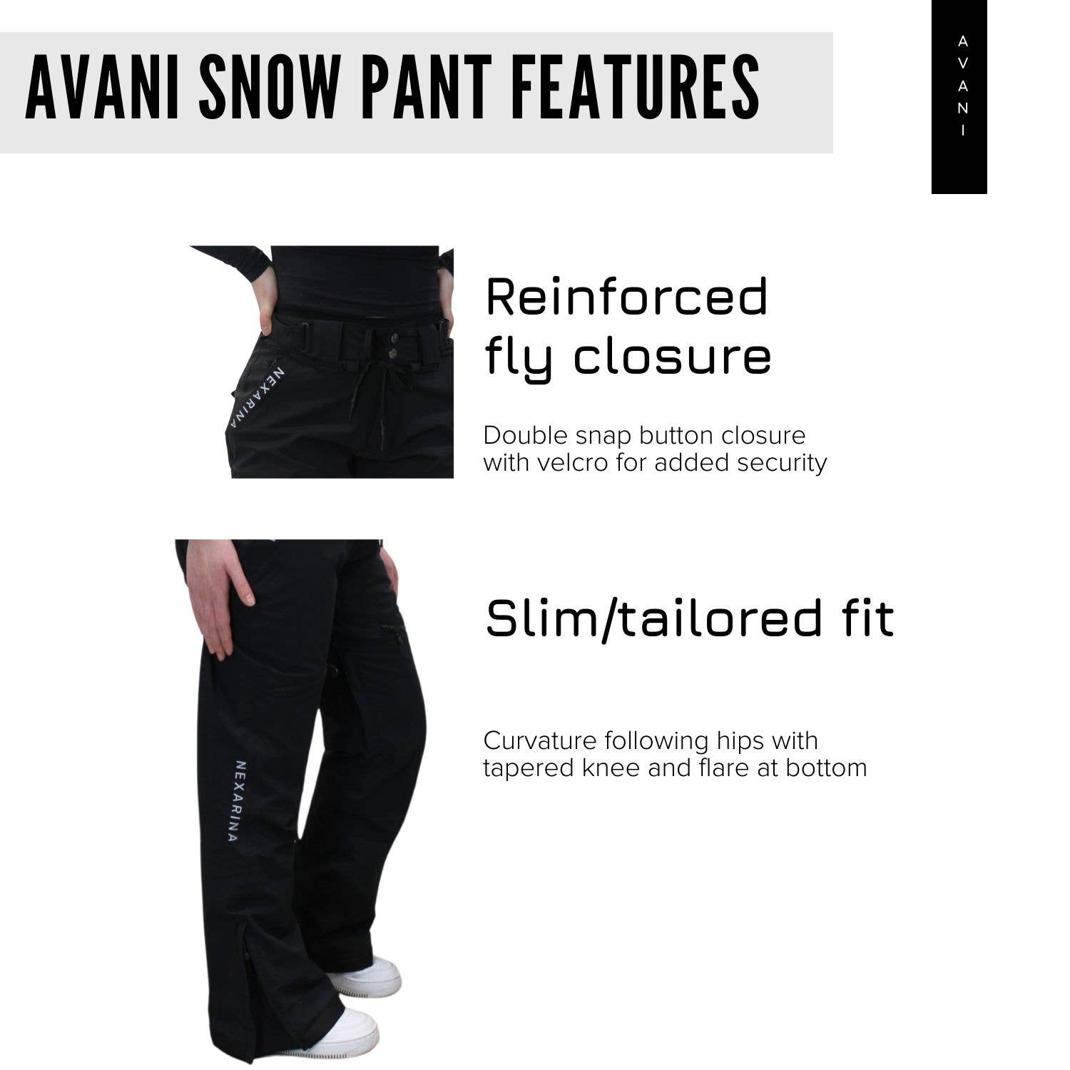 Nexarina - Wholesale Pants - Women's - Pre-order Avani Snow Pant5