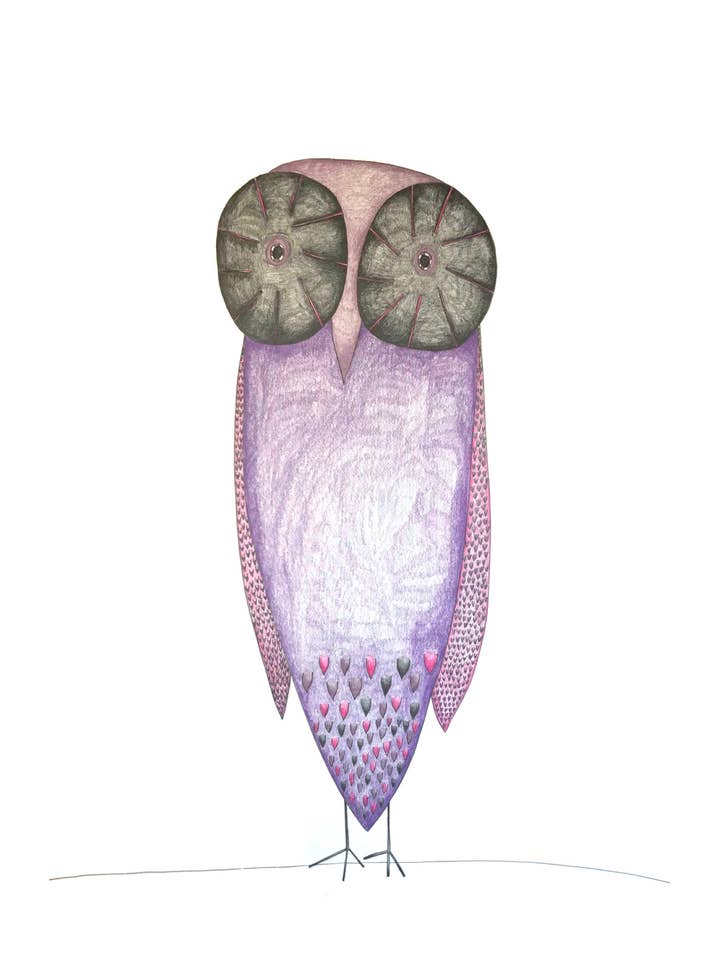 Oliver Bird Bird Greeting Card for wholesale by Natchie