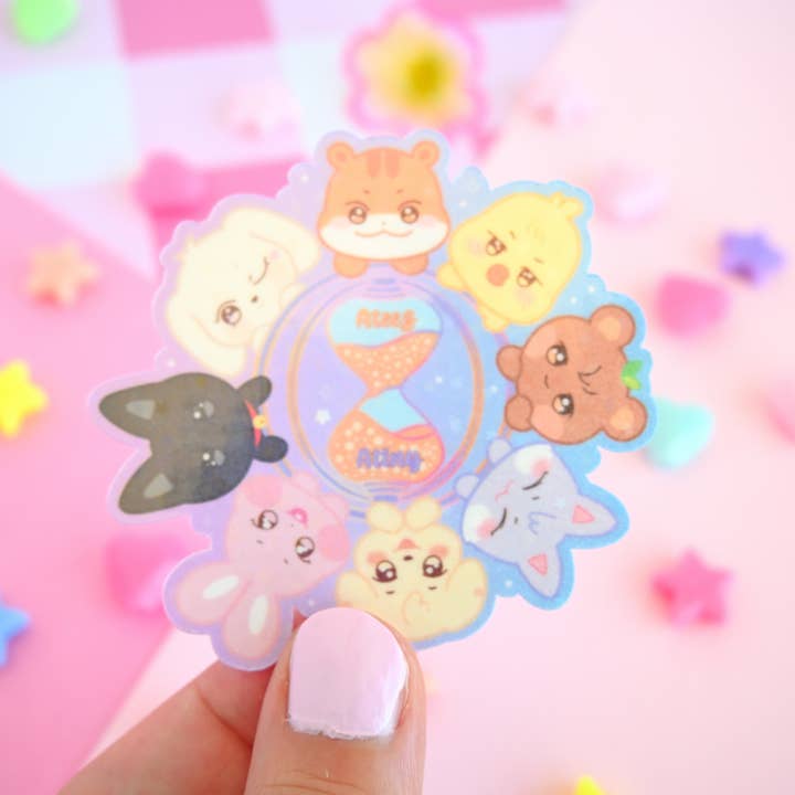 Kawineko - Wholesale Sticker - light stick ateez kpop waterproof Vinyl stickers Die cut