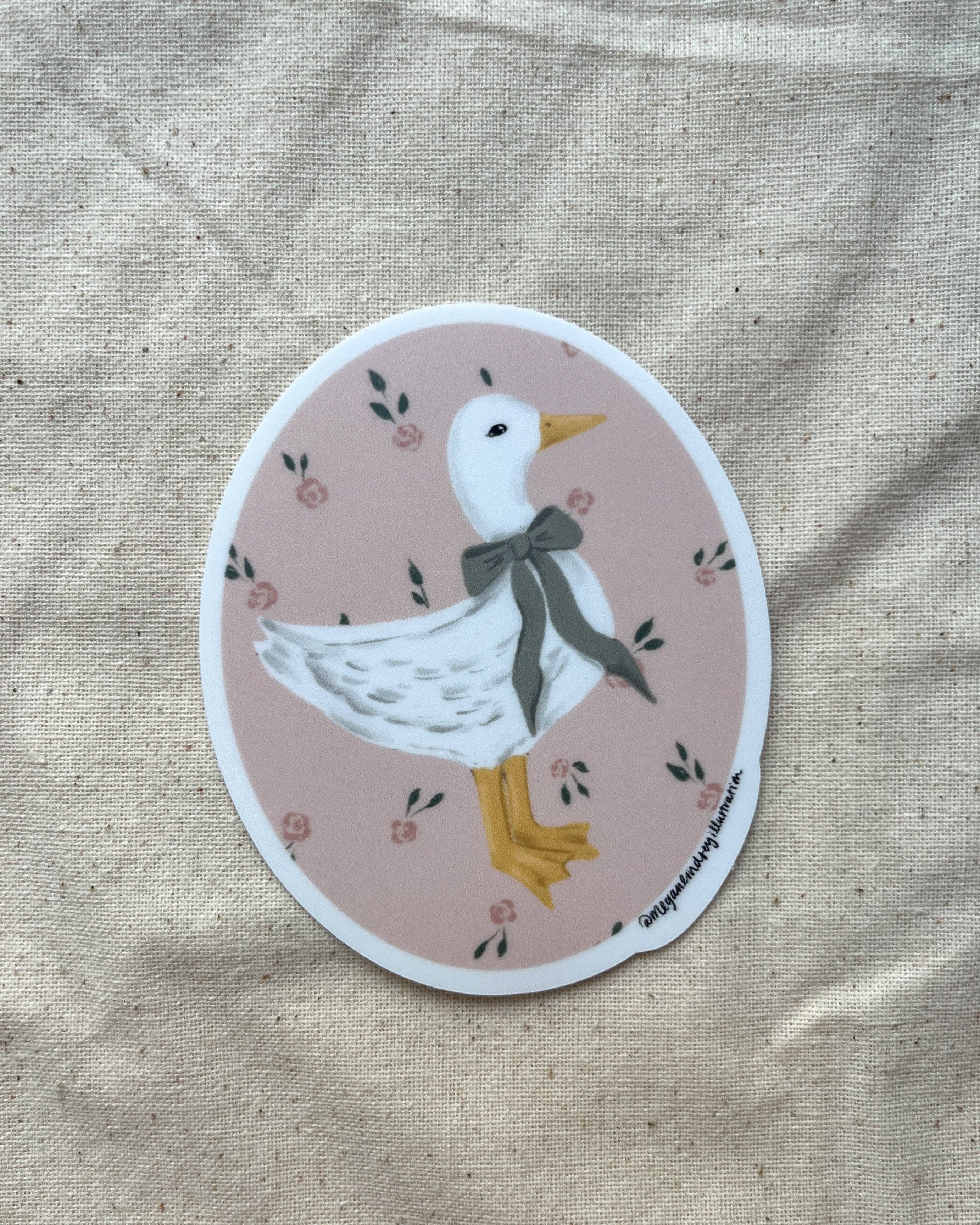 Megan Lindsey Illustration - Wholesale Sticker - Vintage Duck Sticker1