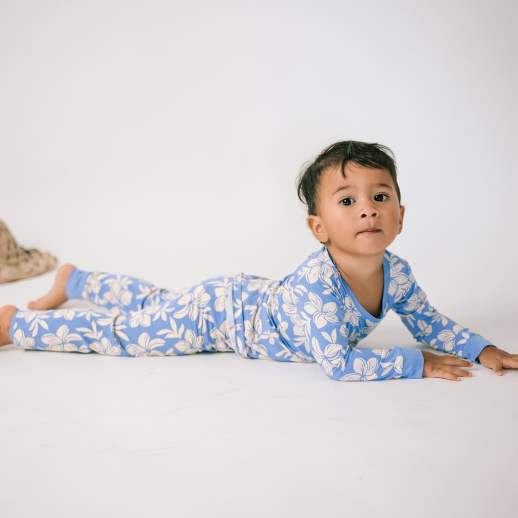 Coco Moon - Wholesale Sleepwear Set - Kids - Plumeria Dreams Long Bamboo Pajamas3