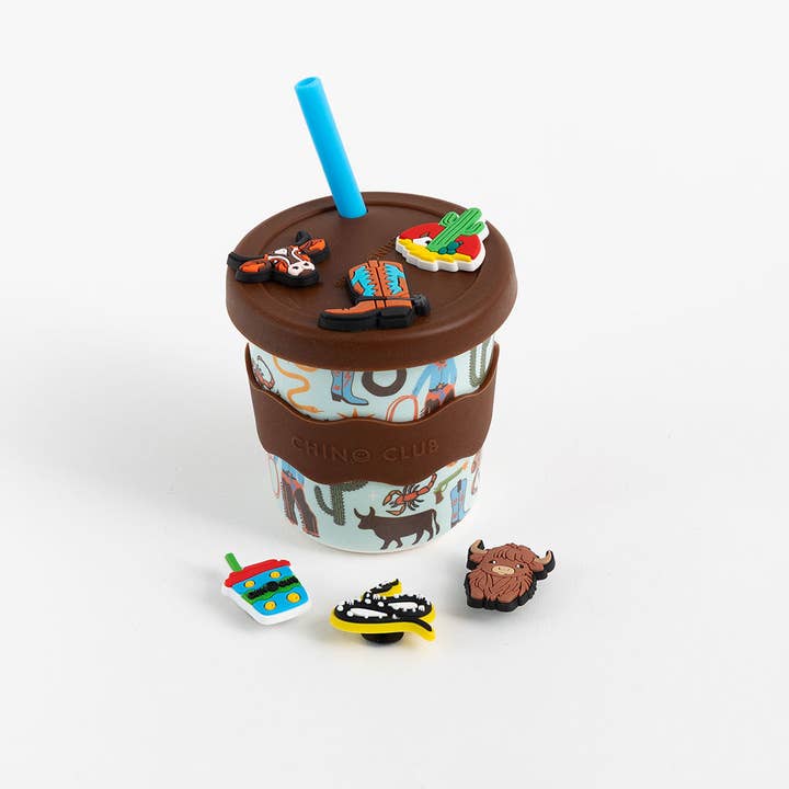 Cowboy Chino Charm Cup 8oz for wholesale by Chino Club