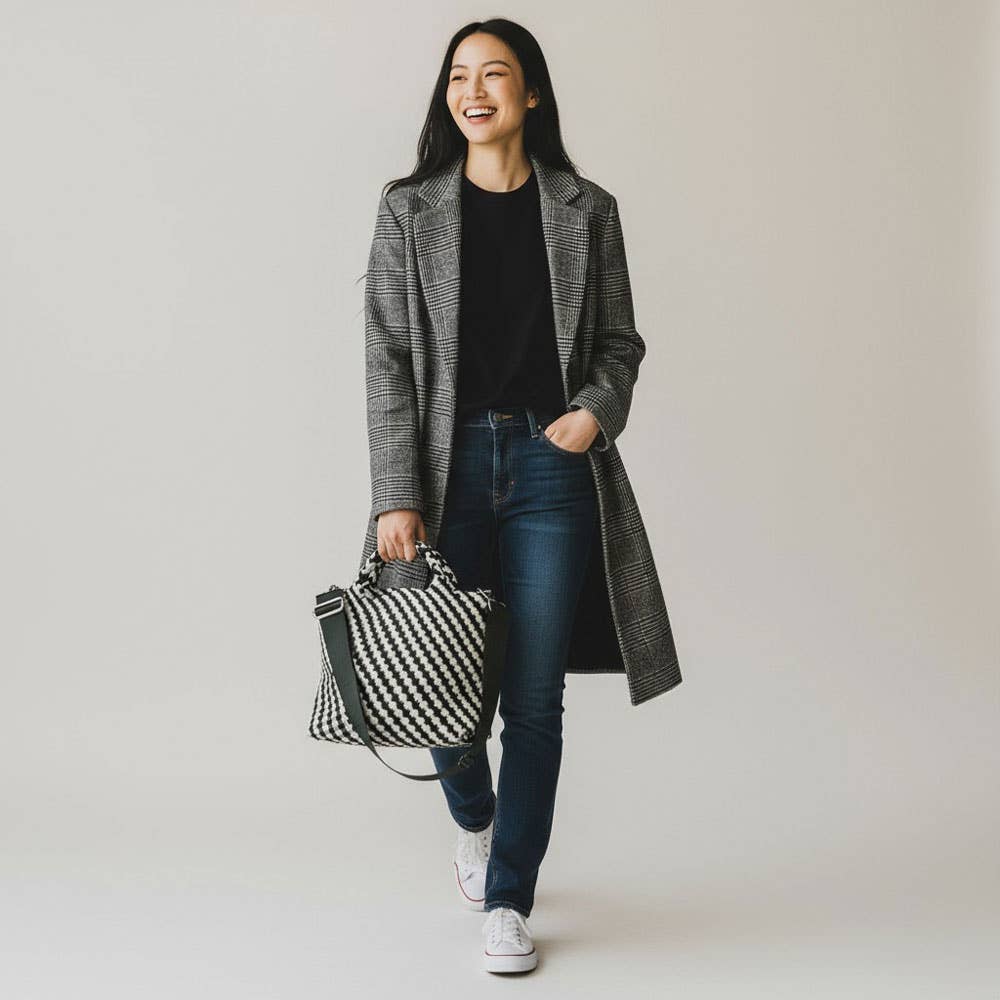 AHDORNED – wholesale Tote bag – Women's – Lily Woven Neoprene Tote with Pouch79