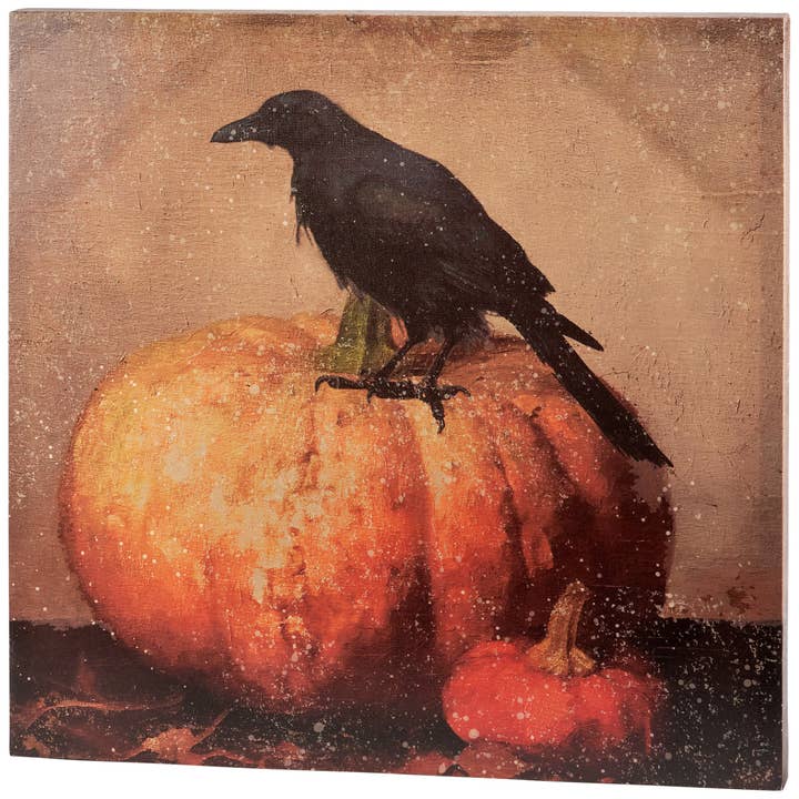 Raven Canvas Wall Art for wholesale by Primitives by Kathy