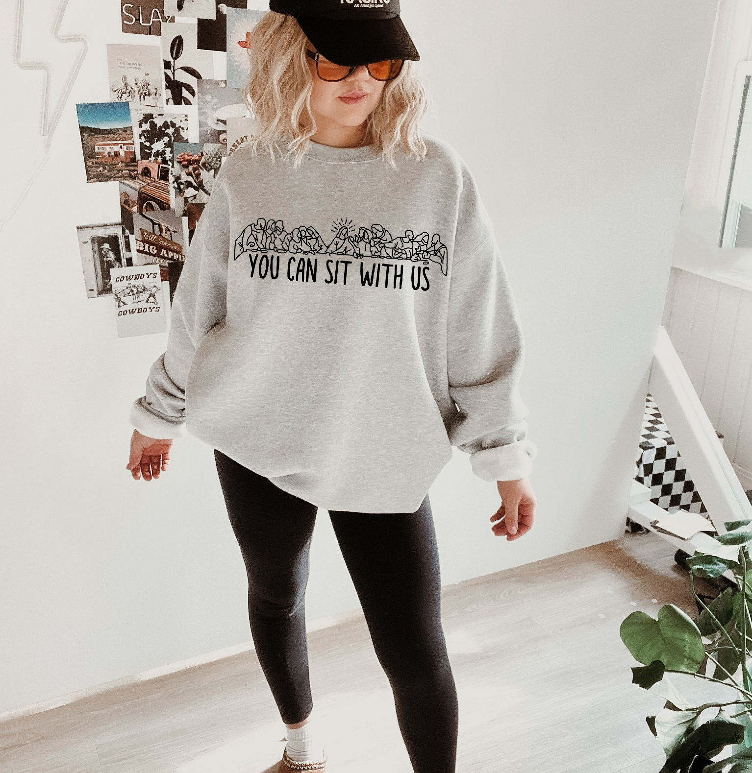 Pressure and Grace - Wholesale Graphic Sweatshirt - Women's - You Can Sit With Us0