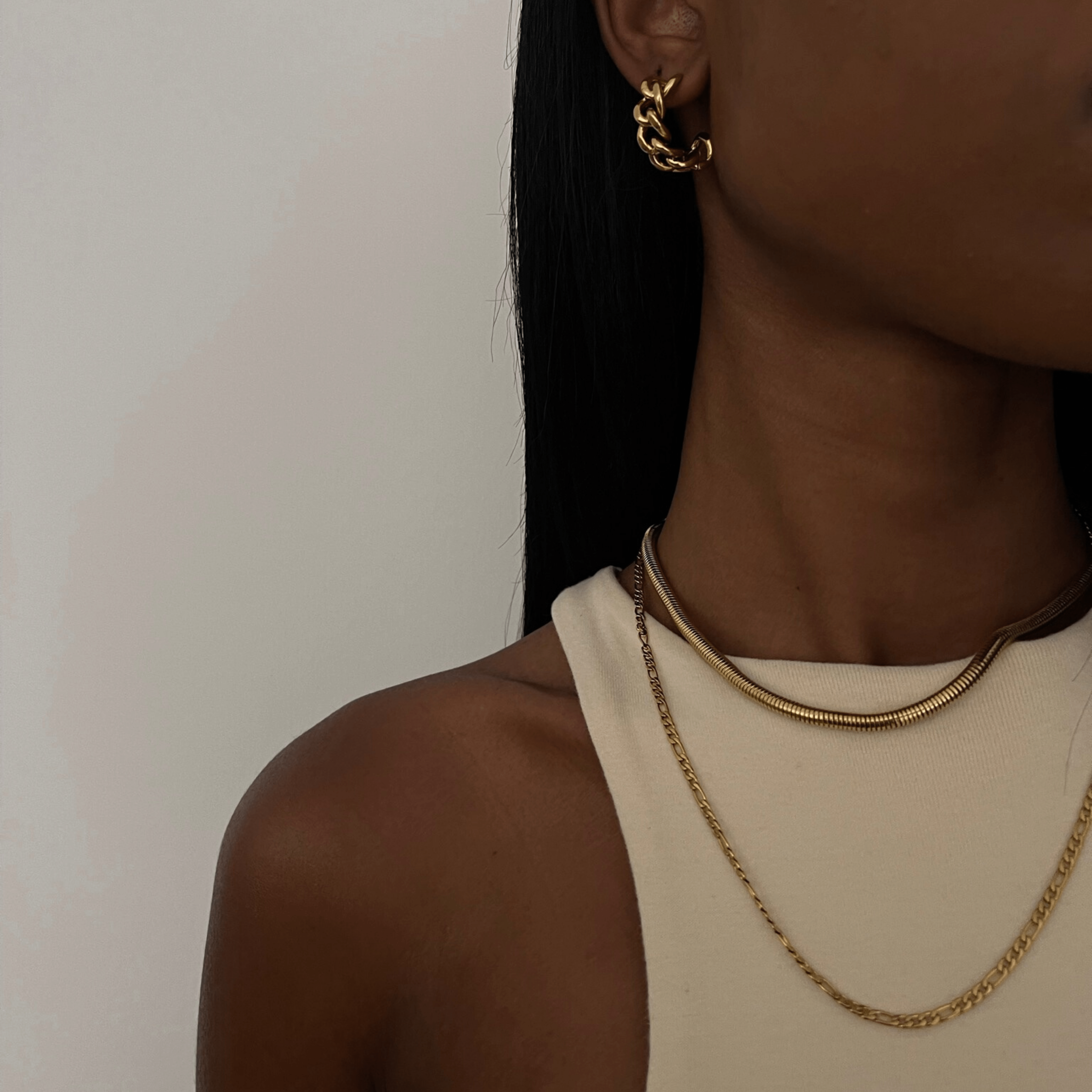 Ellie Vail Jewelry - Wholesale Hoop Earrings - Ellie Vail - Braxton Chain Hoop Earring3