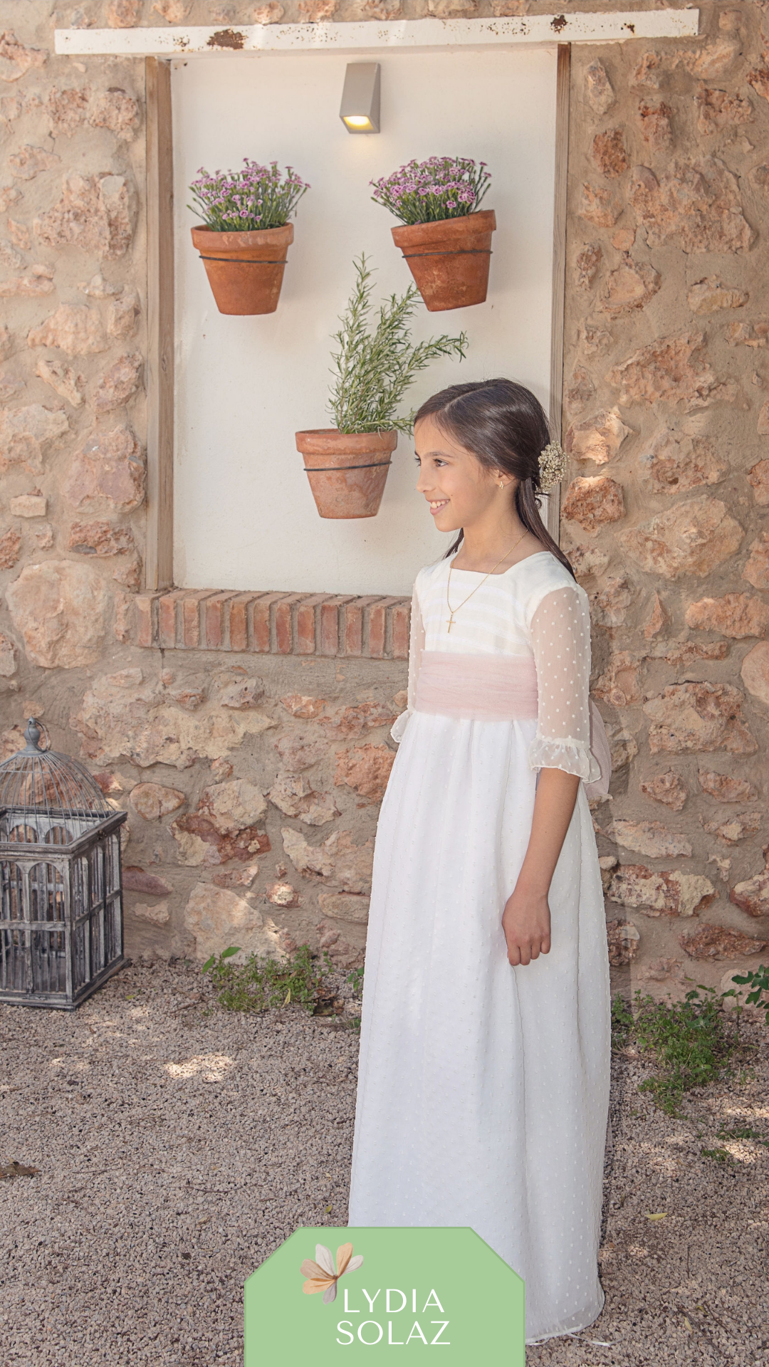 LYDIASOLAZCEREMONIAS - Venta al por mayor Vestido - Niños - Vestido de Comunión Elia0