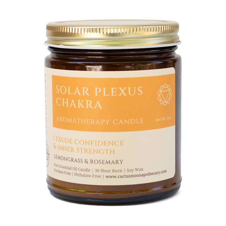 Candle - Solar Plexus Chakra for wholesale by Cactus Moon Apothecary