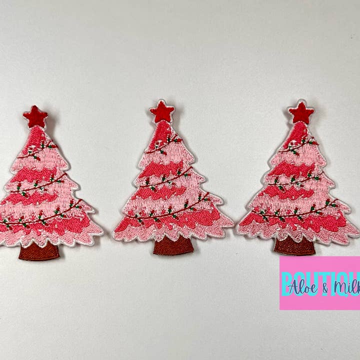 Aloe and Milk Boutique - Wholesale Patch - Christmas Dolly Tree, Holly Dolly, christmas patches1
