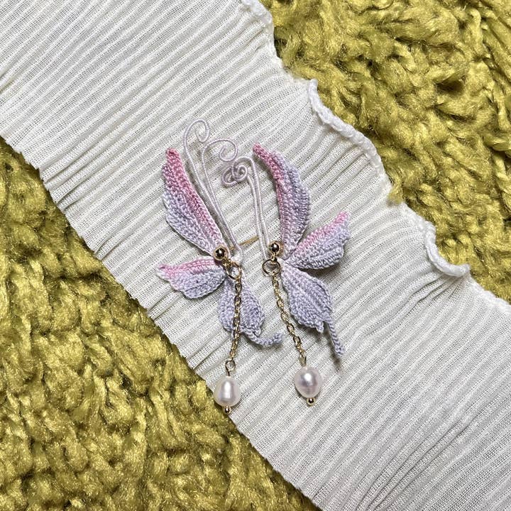 Pendientes Flutter (Lavanda y Rosa) para venta al por mayor de Miss Peachy