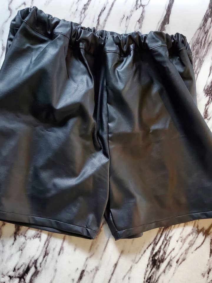 Lana Vegan Leather Shorts for wholesale by Edna SMaK Apparel