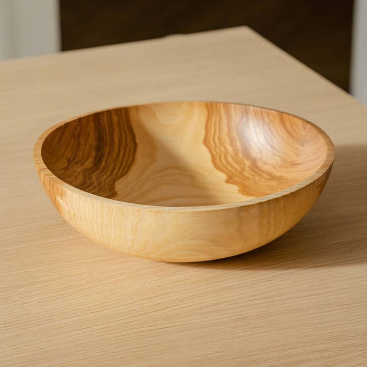 Creating Comfort Lab – wholesale Dekorativ tallrik/fat/skål – Handsnidade stora askträ skål0