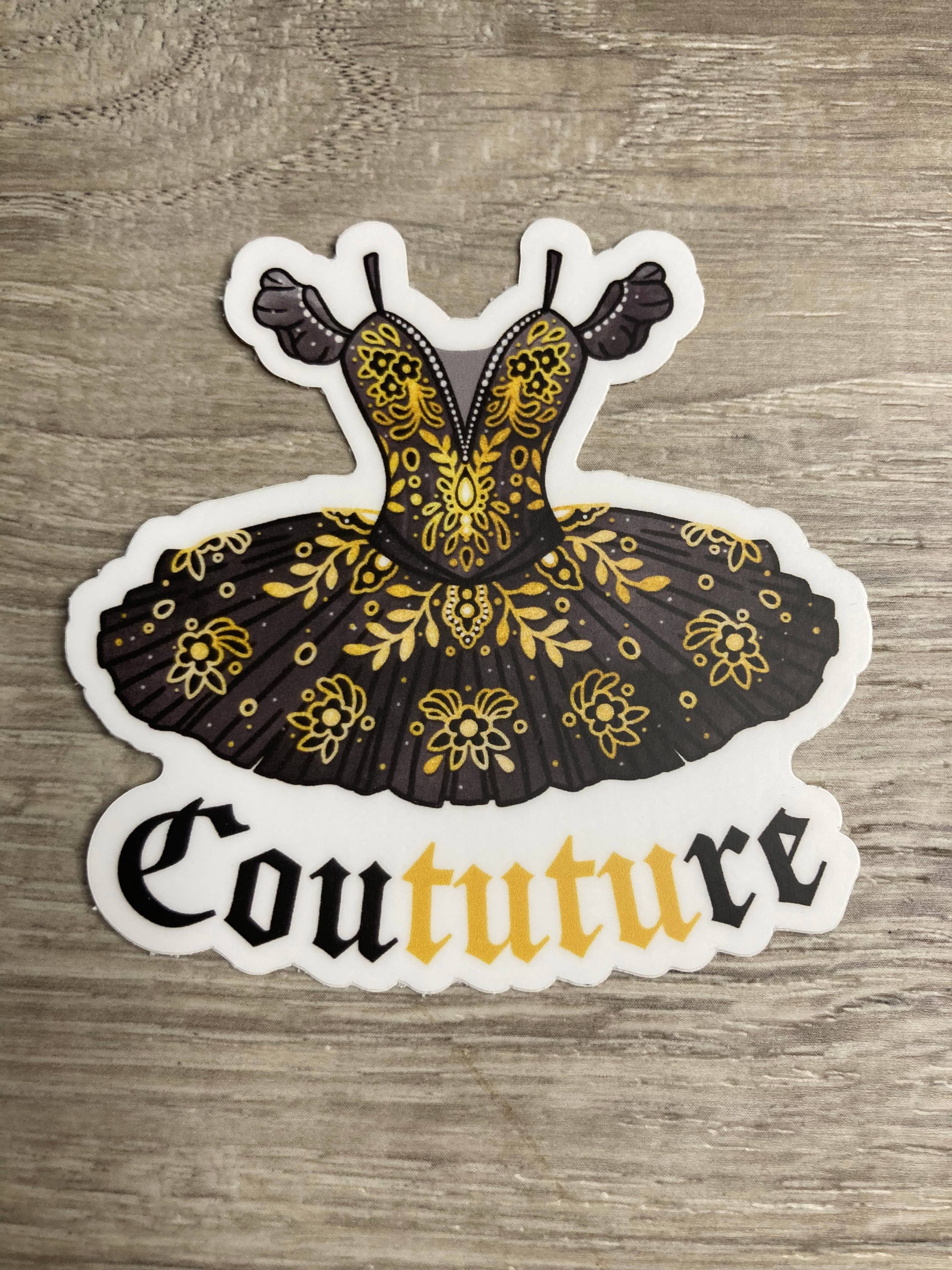 Denali & Co. – wholesale Sticker – Coututure Tutu Dance Sticker, 3" x 3"8