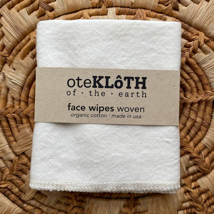 Organic Cotton Reusable Face Wipes for wholesale by oteKLOTH