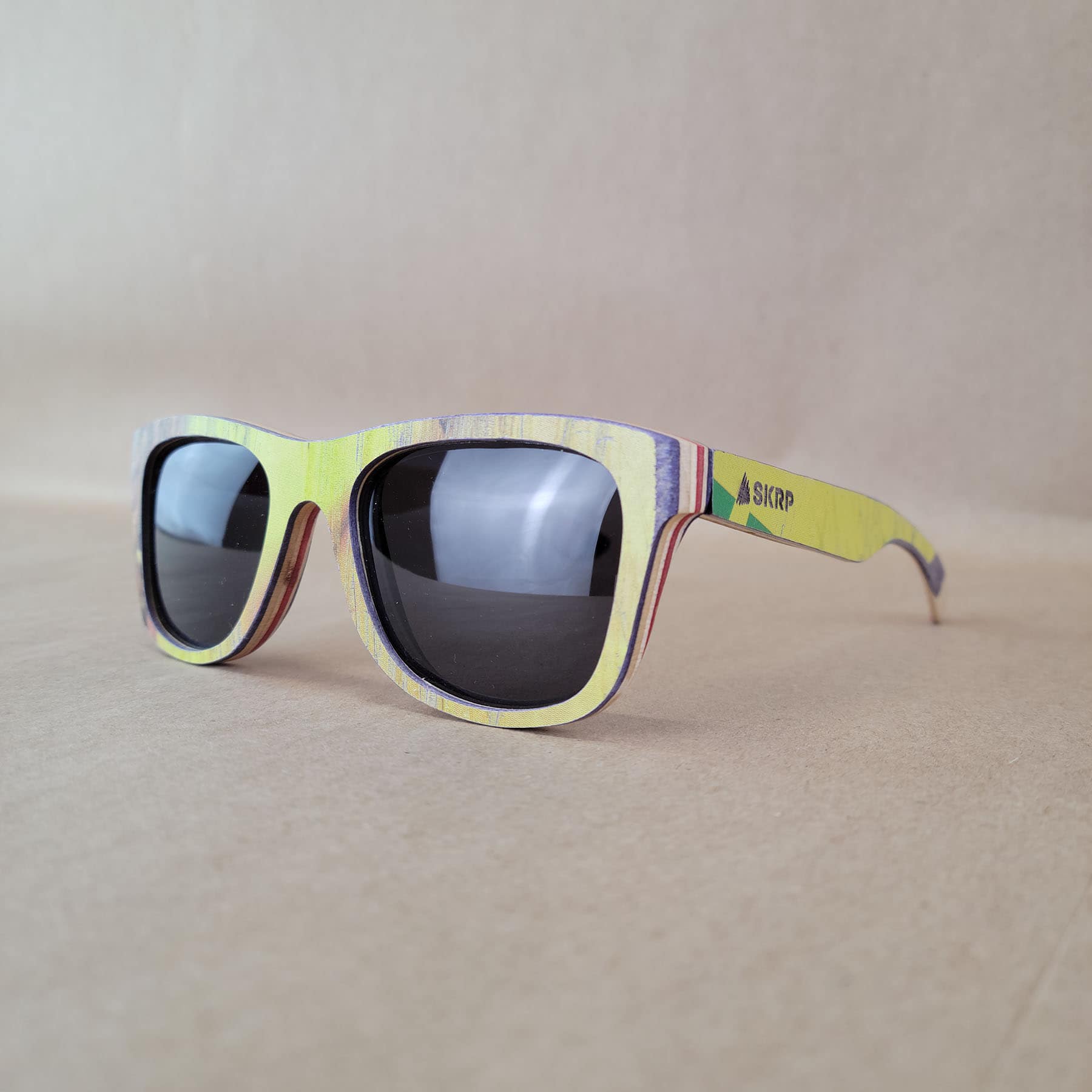 SKRP - Wholesale Sunglasses - Unisex - Recycled Skateboard Wayfarer Style Sunglasses1
