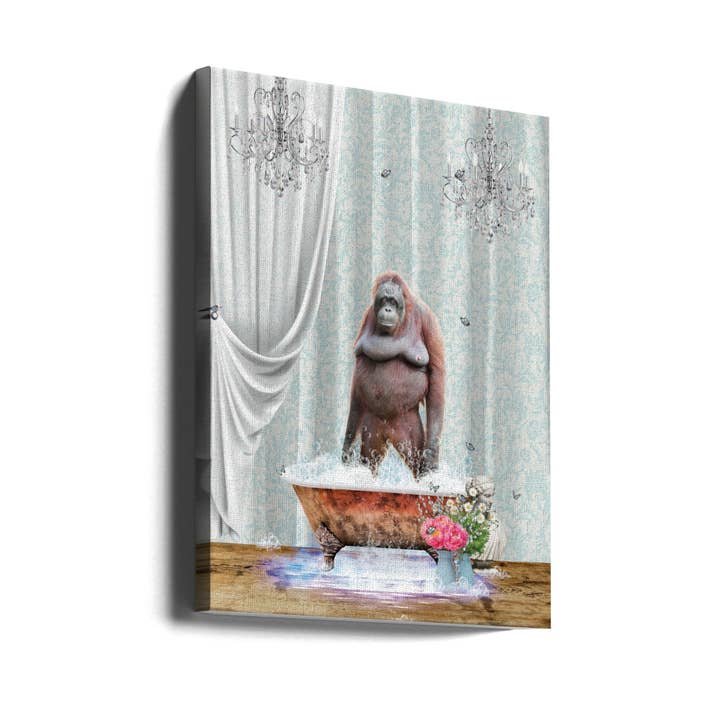 Wall art Orangutan & Bubbles for wholesale by GTA ART